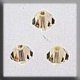 13030 Crystal Treasures-Rondele 4mm Jonquil Ab (Qty. 3) THUMBNAIL